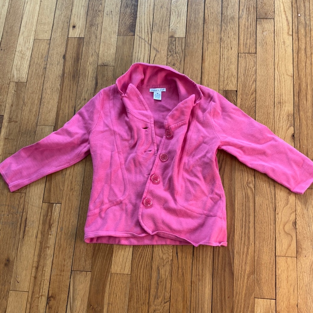 Pink cardigan with buttons